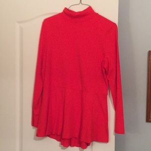 Long sleeve mock neck top